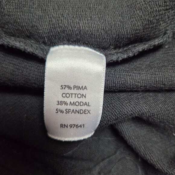 Pure Jill Straight Pant Womens Medium Black Pull On Mid Rise - Picture 9 of 10